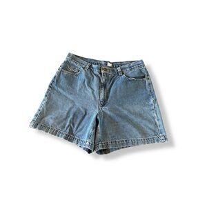 [Liz Claiborne] Blue Jean Shorts High-Waisted Petite